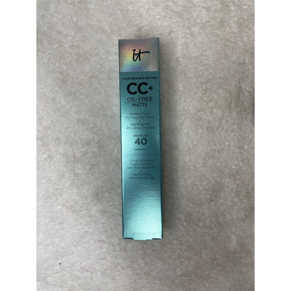 IT Cosmetics Your Skin But Better CC Oil-Free Matte SPF 40 Deep 1.08oz Full Size